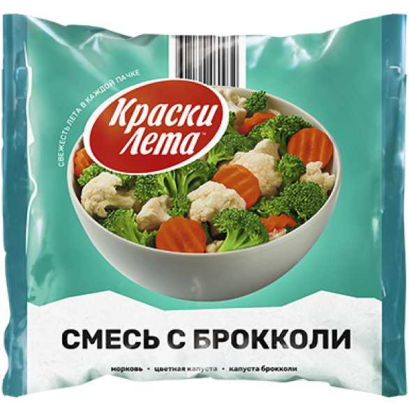 Смесь с брокколи "КРАСКИ ЛЕТА" замороженная, 400 г