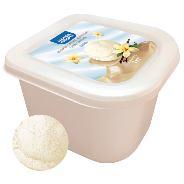 Мороженое сливочное с ароматом ванили "МОРОЗПРОДУКТ", 1 кг