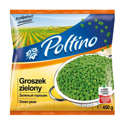 Зеленый горошек "POLTINO" замороженный, 400 г