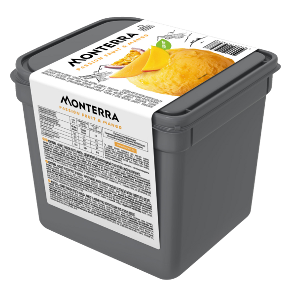 Десерт взбитый с маракуйя и кусочками манго замороженный «MONTERRA» 1,525 г
