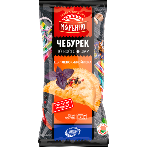 Чебурек с мясом цыпленка-бройлера по-восточному «МАРЬИНО» замороженный, 130 г