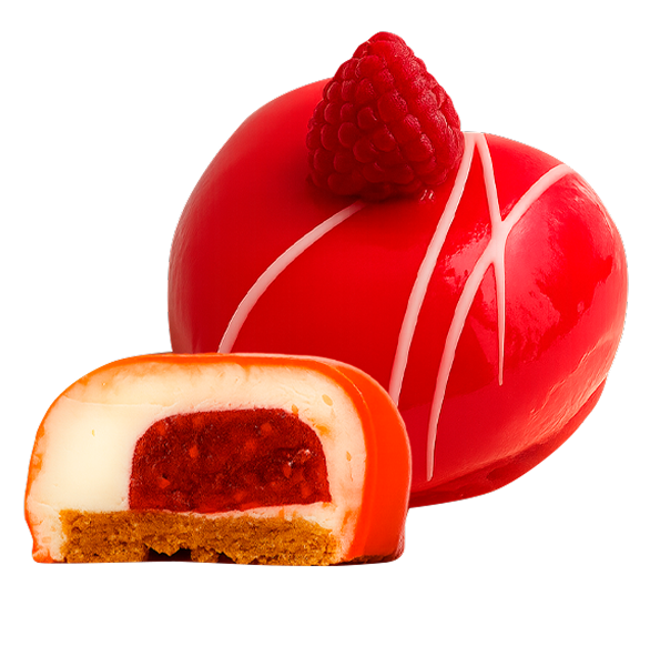 Пирожное МАЛИНОВЫЙ ЧИЗКЕЙК "КУРТЬЕ" замороженное (9 шт *70 г), 630 г