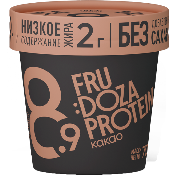 Десерт взбитый замороженный со вкусом какао «FRUDOZA PROTEIN», 70 г
