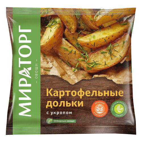 Картофельные дольки с укропом "МИРАТОРГ" замороженные, 400 г