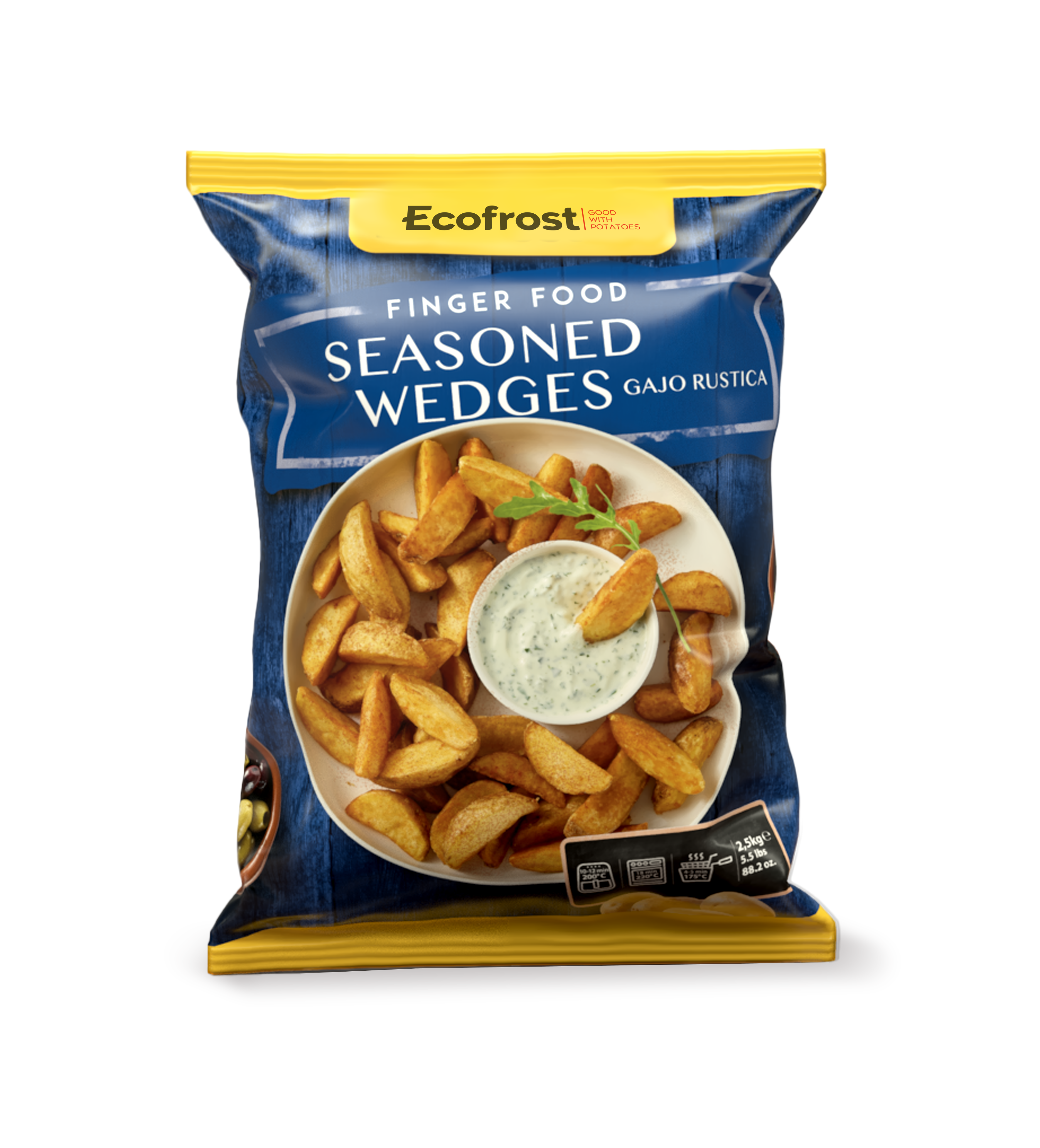 Картофельные дольки в панировке со специями замороженные «ECOFROST», 1 кг