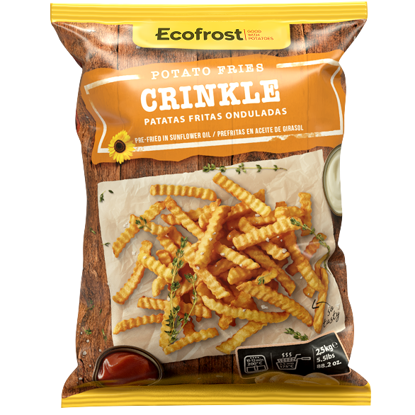 Картофель фри волнистый замороженный «ECOFROST» , 2,5 кг