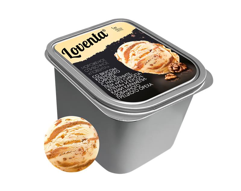 Мороженое сливочное со вкусом кленового сиропа «LOVENTA», 1 кг