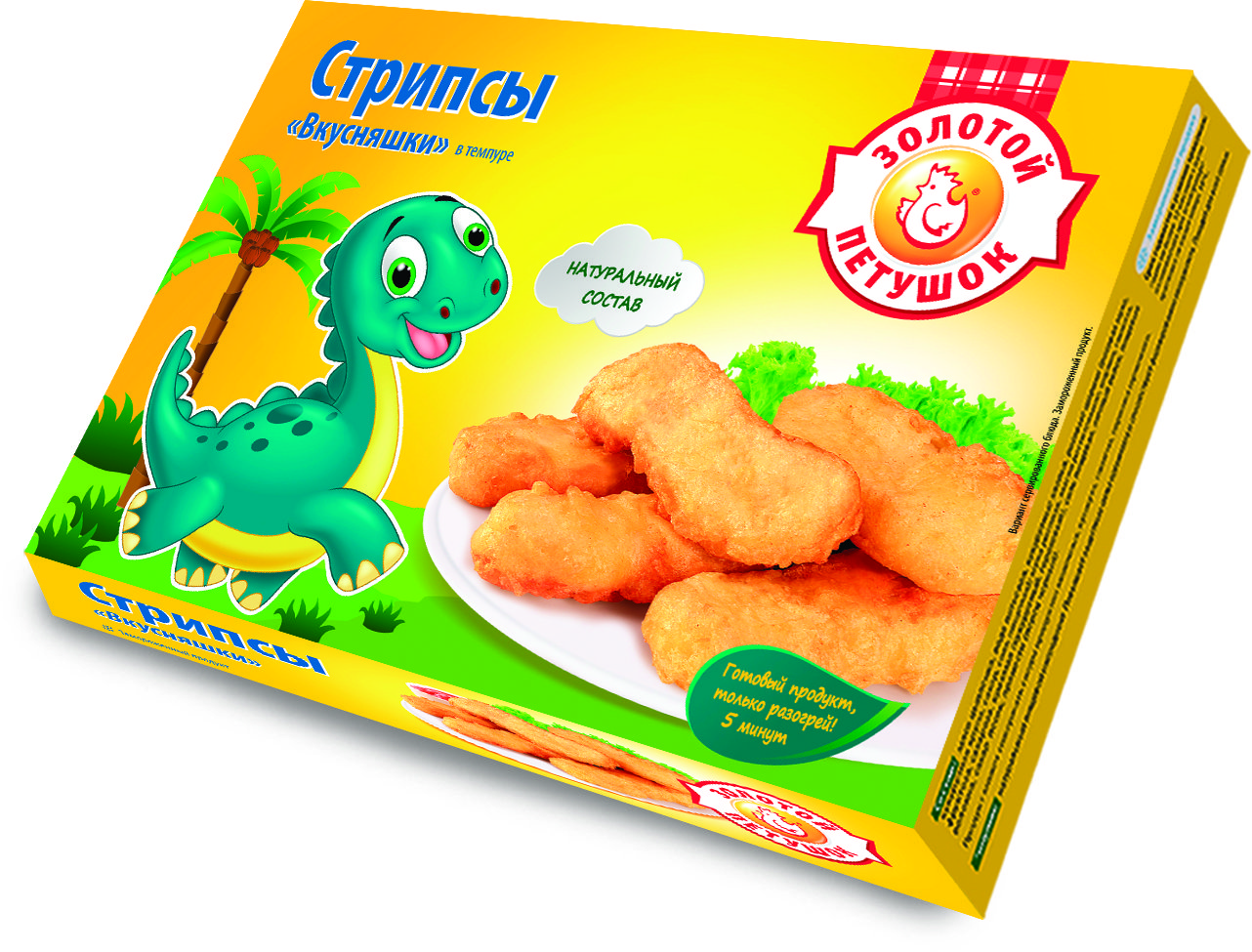 Стрипсы "Вкусняшки" "ЗОЛОТОЙ ПЕТУШОК" замороженные, 300 г