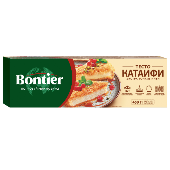 Тесто Катаифи "BONTIER", 450 г