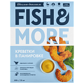 Креветка белоногая очищенная в панировке "FISH & MORE" замороженная 500 г
