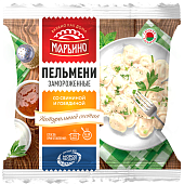Пельмени со свининой и говядиной "МАРЬИНО" замороженные, 400 г