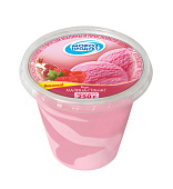 Мороженое сливочное со вкусом малины и прослойкой щербета и ароматом граната "МОРОЗПРОДУКТ", 250 г