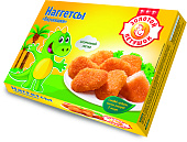 Наггетсы "Вкусняшки" "ЗОЛОТОЙ ПЕТУШОК" замороженные, 300 г