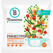 Быстрозамороженная овощная смесь минестроне "ПЛАНЕТА ВИТАМИНОВ", 400 г