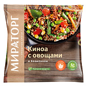 Киноа с овощами и базиликом "МИРАТОРГ" замороженная, 400 г Киноа с овощами и базиликом "МИРАТОРГ" замороженная, 400 г