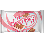 Мороженое пломбир клубничный на печенье «КАПРИЗ КЛУБНИКА», 90 г