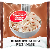 Шампиньоны резаные "КРАСКИ ЛЕТА" замороженные, 400 г