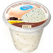 Мороженое сливочное с ароматом страчиателла и кусочками шоколадные хлопья "МОРОЗПРОДУКТ", 250 г Мороженое сливочное с ароматом страчиателла и кусочками шоколадные хлопья "МОРОЗПРОДУКТ", 250 г