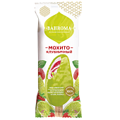 Клубника-мохито молочное мороженое во фруктовой глазури "BAHROMA", 75 г