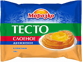 Тесто слоеное дрожжевое "МОРОЗКО", 400 г Тесто слоеное дрожжевое "МОРОЗКО", 400 г