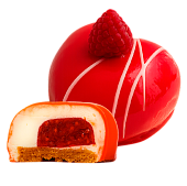 Пирожное МАЛИНОВЫЙ ЧИЗКЕЙК "КУРТЬЕ" замороженное (9 шт *70 г), 630 г