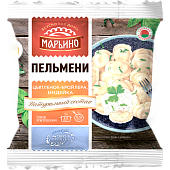 Пельмени с мясом цыпленка-бройлера и индейкой "МАРЬИНО", 400 г