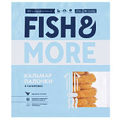 Палочки из кальмара в панировке "FISH & MORE" свежемороженые, 500 г