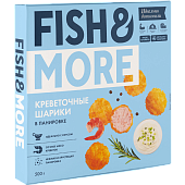 Креветочные шарики в панировке сыромороженые "FISH & MORE", 500 г