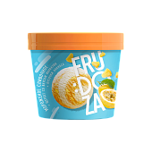 Мороженое сливочное с прослойками щербета со вкусом маракуйи и кусочками ананаса «ФРУДОЗА», 150 г