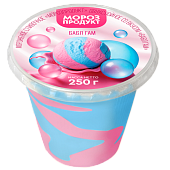 Мороженое сливочное двухслойное со вкусом Бабл Гам "МОРОЗПРОДУКТ", 250 г