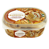 Мороженое пломбир двухслойное,с наполнителем сиропа клена и грецкого ореха "BAHROMA", 450 г