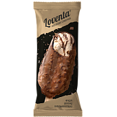 Мороженое сливочное с фундуком и вафельной крошкой "LOVENTA", 65 г