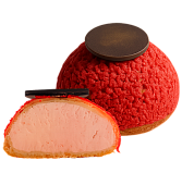 Пирожное ШУ BonGenie с начинкой клубника "КУРТЬЕ" замороженное (6 шт*50 г), 300 г