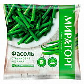 Фасоль стручковая резаная "МИРАТОРГ" замороженная, 400 г