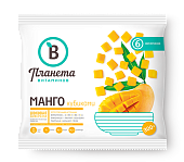 Манго резаное кубиками быстрозамороженное "ПЛАНЕТА ВИТАМИНОВ", 300 г