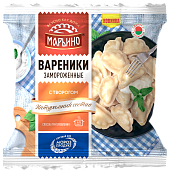 Вареники с творогом "МАРЬИНО" замороженные, 400 г